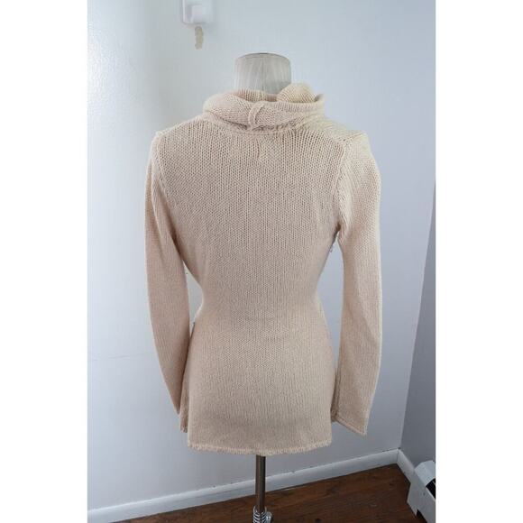 Rosie Neira Cardigan Size Small Tie Waist Pockets Wool Blend Belted - Picture 3 of 6